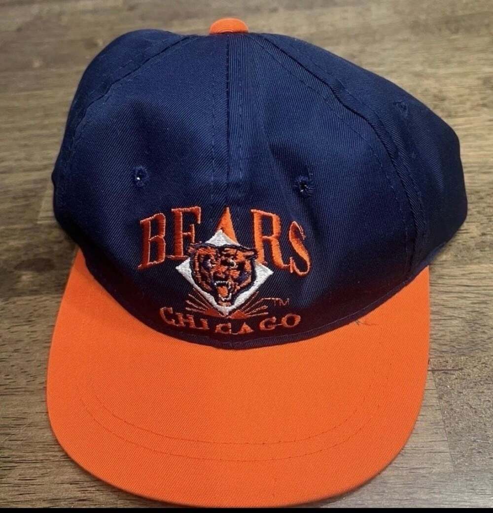 Vintage AJD Team NFL Chicago Bears Kids Youth Snapback Hat Ages 3 to 6
